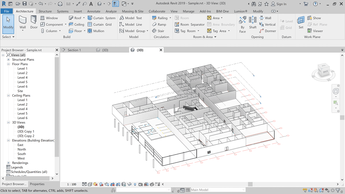 آموزش طراحی ساختمان در رویت