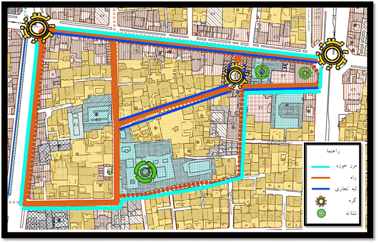 عناصر شاخص موجود در محله جلفا