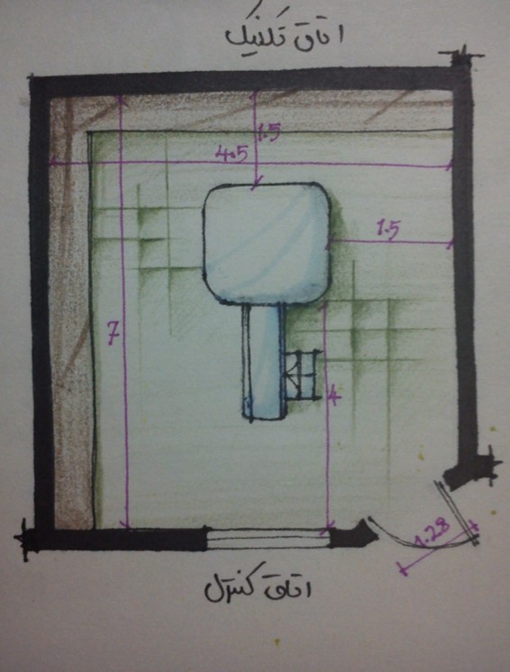پلان طراحی اتاق MRI