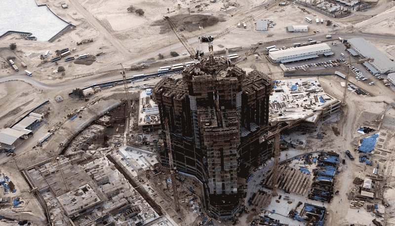 روند ساخت برج خلیفه دبی